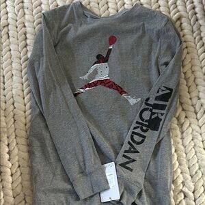 Jordan Carbon Heather Long Sleeve Shirt